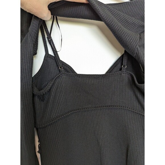 Astr The Label Dress Womens Small Black Bodycon Sleeeveless Shrug Club Y2K 90s - Picture 9 of 15